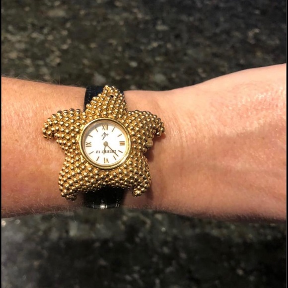 Aya Azrielant 18kt Gold Starfish Watch Designer - Picture 2 of 5